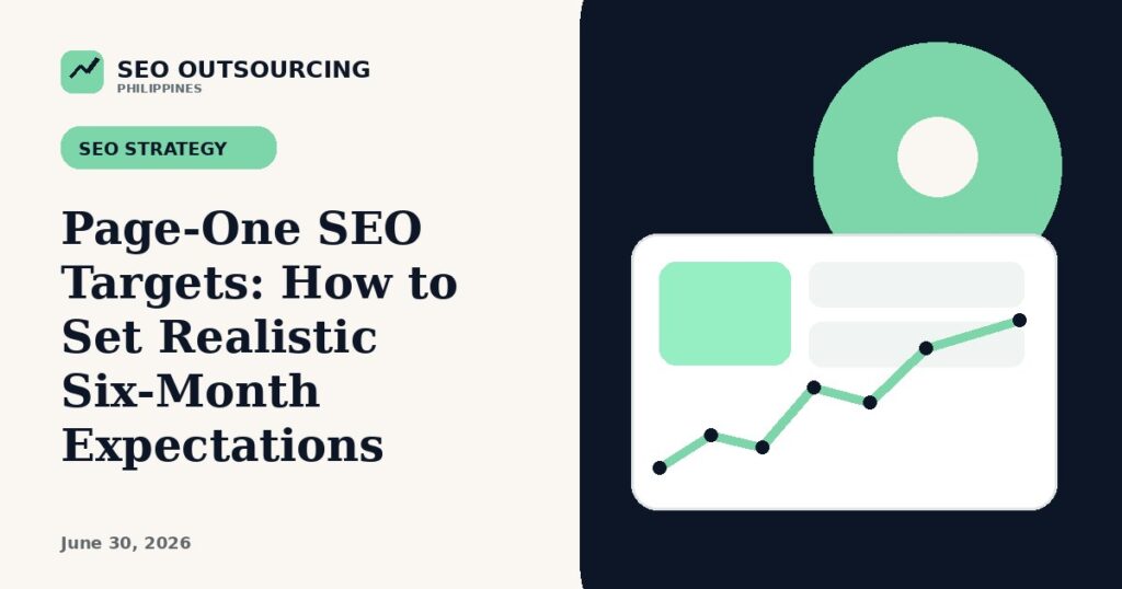 Page-One SEO Targets: How to Set Realistic Six-Month Expectations